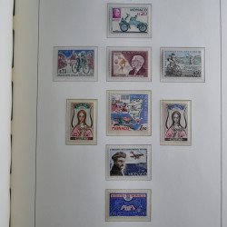 Collection timbres de Monaco 1885-1980 neufs et oblitérés en album lux. Collection timbres de Monaco 1885-1980 neufs et oblitérés en album lux.