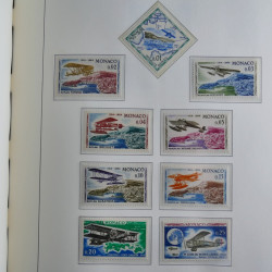 Collection timbres de Monaco 1885-1980 neufs et oblitérés en album lux. Collection timbres de Monaco 1885-1980 neufs et oblitérés en album lux.