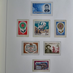 Collection timbres de Monaco 1885-1980 neufs et oblitérés en album lux. Collection timbres de Monaco 1885-1980 neufs et oblitérés en album lux.