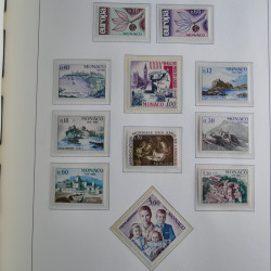 Collection timbres de Monaco 1885-1980 neufs et oblitérés en album lux. Collection timbres de Monaco 1885-1980 neufs et oblitérés en album lux.