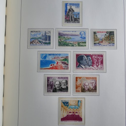 Collection timbres de Monaco 1885-1980 neufs et oblitérés en album lux. Collection timbres de Monaco 1885-1980 neufs et oblitérés en album lux.