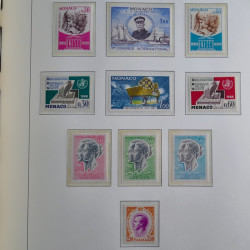 Collection timbres de Monaco 1885-1980 neufs et oblitérés en album lux. Collection timbres de Monaco 1885-1980 neufs et oblitérés en album lux.
