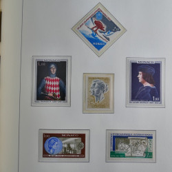 Collection timbres de Monaco 1885-1980 neufs et oblitérés en album lux. Collection timbres de Monaco 1885-1980 neufs et oblitérés en album lux.