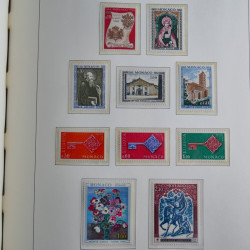 Collection timbres de Monaco 1885-1980 neufs et oblitérés en album lux. Collection timbres de Monaco 1885-1980 neufs et oblitérés en album lux.