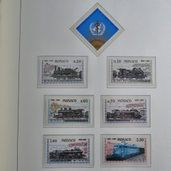 Collection timbres de Monaco 1885-1980 neufs et oblitérés en album lux. Collection timbres de Monaco 1885-1980 neufs et oblitérés en album lux.