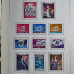 Collection timbres de Monaco 1885-1980 neufs et oblitérés en album lux. Collection timbres de Monaco 1885-1980 neufs et oblitérés en album lux.