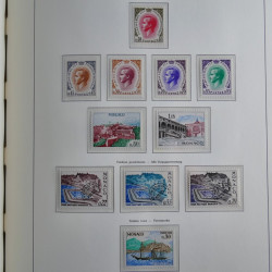 Collection timbres de Monaco 1885-1980 neufs et oblitérés en album lux. Collection timbres de Monaco 1885-1980 neufs et oblitérés en album lux.