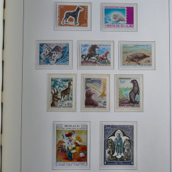 Collection timbres de Monaco 1885-1980 neufs et oblitérés en album lux. Collection timbres de Monaco 1885-1980 neufs et oblitérés en album lux.
