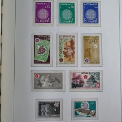 Collection timbres de Monaco 1885-1980 neufs et oblitérés en album lux. Collection timbres de Monaco 1885-1980 neufs et oblitérés en album lux.
