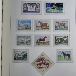 Collection timbres de Monaco 1885-1980 neufs et oblitérés en album lux. Collection timbres de Monaco 1885-1980 neufs et oblitérés en album lux.