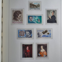 Collection timbres de Monaco 1885-1980 neufs et oblitérés en album lux. Collection timbres de Monaco 1885-1980 neufs et oblitérés en album lux.