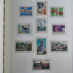 Collection timbres de Monaco 1885-1980 neufs et oblitérés en album lux. Collection timbres de Monaco 1885-1980 neufs et oblitérés en album lux.