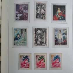 Collection timbres de Monaco 1885-1980 neufs et oblitérés en album lux. Collection timbres de Monaco 1885-1980 neufs et oblitérés en album lux.