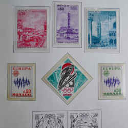 Collection timbres de Monaco 1885-1980 neufs et oblitérés en album lux. Collection timbres de Monaco 1885-1980 neufs et oblitérés en album lux.