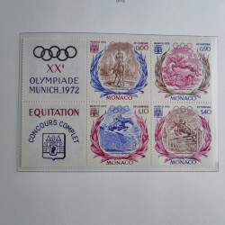 Collection timbres de Monaco 1885-1980 neufs et oblitérés en album lux. Collection timbres de Monaco 1885-1980 neufs et oblitérés en album lux.