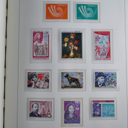Collection timbres de Monaco 1885-1980 neufs et oblitérés en album lux. Collection timbres de Monaco 1885-1980 neufs et oblitérés en album lux.