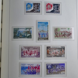 Collection timbres de Monaco 1885-1980 neufs et oblitérés en album lux. Collection timbres de Monaco 1885-1980 neufs et oblitérés en album lux.