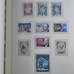 Collection timbres de Monaco 1885-1980 neufs et oblitérés en album lux. Collection timbres de Monaco 1885-1980 neufs et oblitérés en album lux.