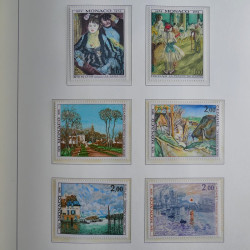 Collection timbres de Monaco 1885-1980 neufs et oblitérés en album lux. Collection timbres de Monaco 1885-1980 neufs et oblitérés en album lux.