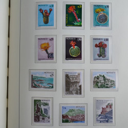 Collection timbres de Monaco 1885-1980 neufs et oblitérés en album lux. Collection timbres de Monaco 1885-1980 neufs et oblitérés en album lux.