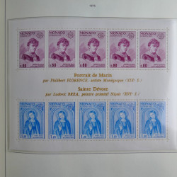 Collection timbres de Monaco 1885-1980 neufs et oblitérés en album lux. Collection timbres de Monaco 1885-1980 neufs et oblitérés en album lux.