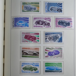 Collection timbres de Monaco 1885-1980 neufs et oblitérés en album lux. Collection timbres de Monaco 1885-1980 neufs et oblitérés en album lux.