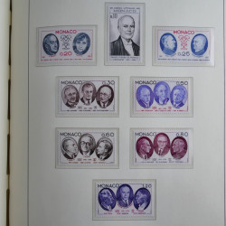 Collection timbres de Monaco 1885-1980 neufs et oblitérés en album lux. Collection timbres de Monaco 1885-1980 neufs et oblitérés en album lux.