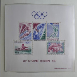 Collection timbres de Monaco 1885-1980 neufs et oblitérés en album lux. Collection timbres de Monaco 1885-1980 neufs et oblitérés en album lux.