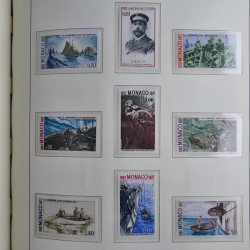 Collection timbres de Monaco 1885-1980 neufs et oblitérés en album lux. Collection timbres de Monaco 1885-1980 neufs et oblitérés en album lux.
