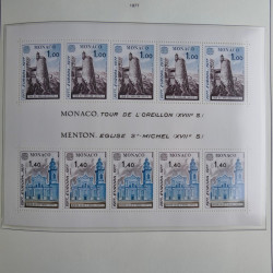 Collection timbres de Monaco 1885-1980 neufs et oblitérés en album lux. Collection timbres de Monaco 1885-1980 neufs et oblitérés en album lux.