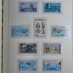 Collection timbres de Monaco 1885-1980 neufs et oblitérés en album lux. Collection timbres de Monaco 1885-1980 neufs et oblitérés en album lux.
