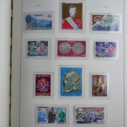 Collection timbres de Monaco 1885-1980 neufs et oblitérés en album lux. Collection timbres de Monaco 1885-1980 neufs et oblitérés en album lux.