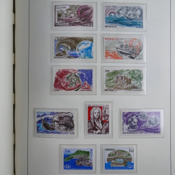 Collection timbres de Monaco 1885-1980 neufs et oblitérés en album lux. Collection timbres de Monaco 1885-1980 neufs et oblitérés en album lux.
