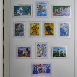 Collection timbres de Monaco 1885-1980 neufs et oblitérés en album lux. Collection timbres de Monaco 1885-1980 neufs et oblitérés en album lux.