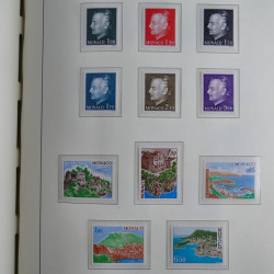 Collection timbres de Monaco 1885-1980 neufs et oblitérés en album lux. Collection timbres de Monaco 1885-1980 neufs et oblitérés en album lux.
