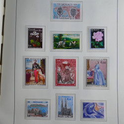 Collection timbres de Monaco 1885-1980 neufs et oblitérés en album lux. Collection timbres de Monaco 1885-1980 neufs et oblitérés en album lux.