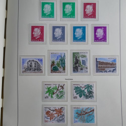 Collection timbres de Monaco 1885-1980 neufs et oblitérés en album lux. Collection timbres de Monaco 1885-1980 neufs et oblitérés en album lux.