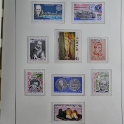 Collection timbres de Monaco 1885-1980 neufs et oblitérés en album lux. Collection timbres de Monaco 1885-1980 neufs et oblitérés en album lux.