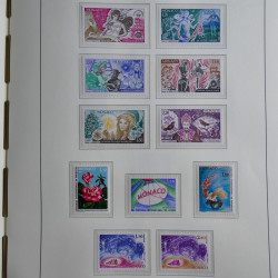 Collection timbres de Monaco 1885-1980 neufs et oblitérés en album lux. Collection timbres de Monaco 1885-1980 neufs et oblitérés en album lux.