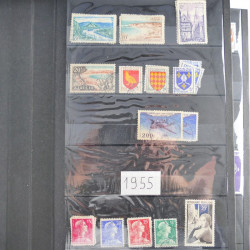 Lot de timbres de France 1892-2014 oblitérés en 6 albums.