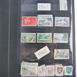 Lot de timbres de France 1892-2014 oblitérés en 6 albums.