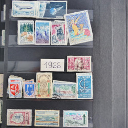 Lot de timbres de France 1892-2014 oblitérés en 6 albums.