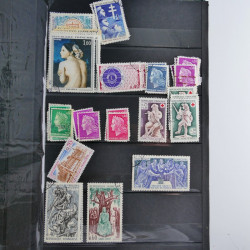 Lot de timbres de France 1892-2014 oblitérés en 6 albums.