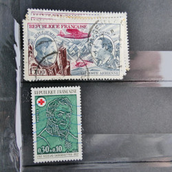 Lot de timbres de France 1892-2014 oblitérés en 6 albums.