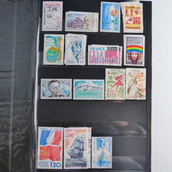 Lot de timbres de France 1892-2014 oblitérés en 6 albums.