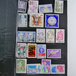 Lot de timbres de France 1892-2014 oblitérés en 6 albums.