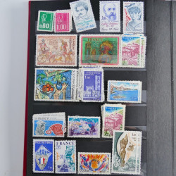 Lot de timbres de France 1892-2014 oblitérés en 6 albums.
