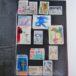 Lot de timbres de France 1892-2014 oblitérés en 6 albums.