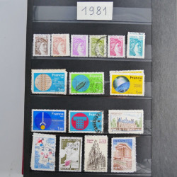 Lot de timbres de France 1892-2014 oblitérés en 6 albums.