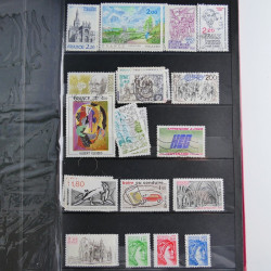 Lot de timbres de France 1892-2014 oblitérés en 6 albums.